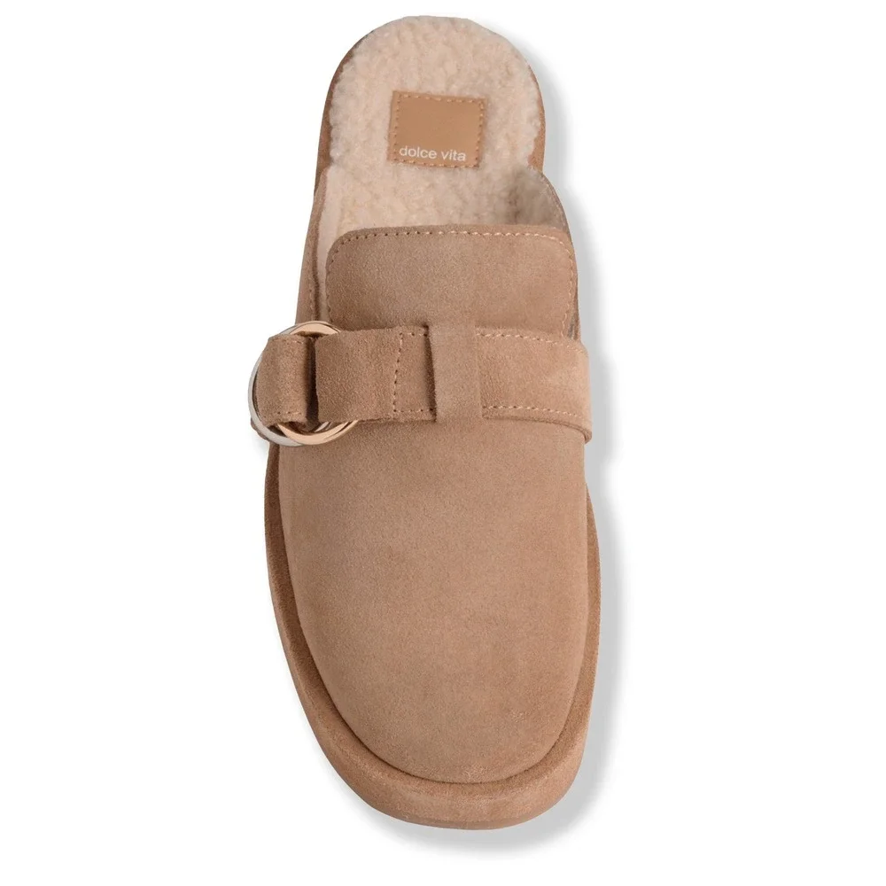 Dolce Vita Astor Plush Flats / Shoes - NWT Womens 8.5 Desert Suede - #45938-OF - Picture 4 of 5